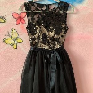 windsor fancy black mini dress